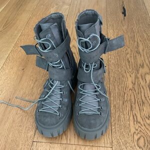 Dolls Kill Gray Ankle Boots